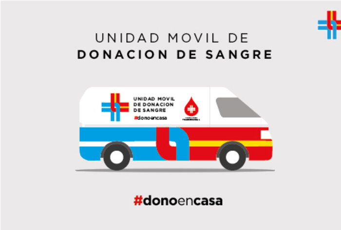 Unidad móvil de donación de sangre