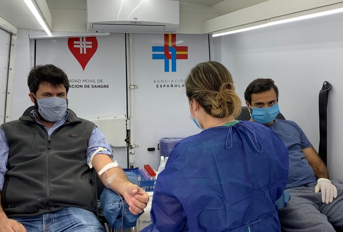Vecinos de Ciudad de la Costa y Atlántida se sumaron a la jornada de donación de sangre de la Asociación Española