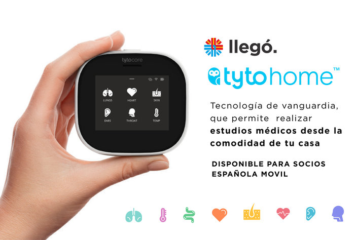 Llegó Tyto Home a Española Móvil, un dispositivo para realizar estudios médicos desde tu casa