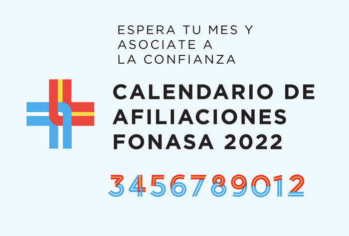 Calendario de afiliaciones FONASA 2022