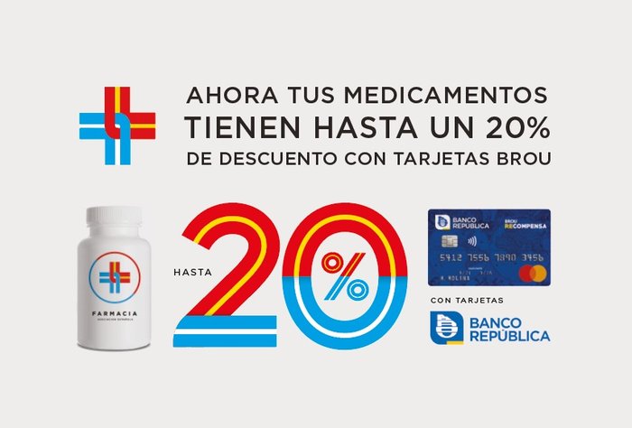Hasta un 20% de descuento en farmacias de la Española pagando con tarjetas BROU