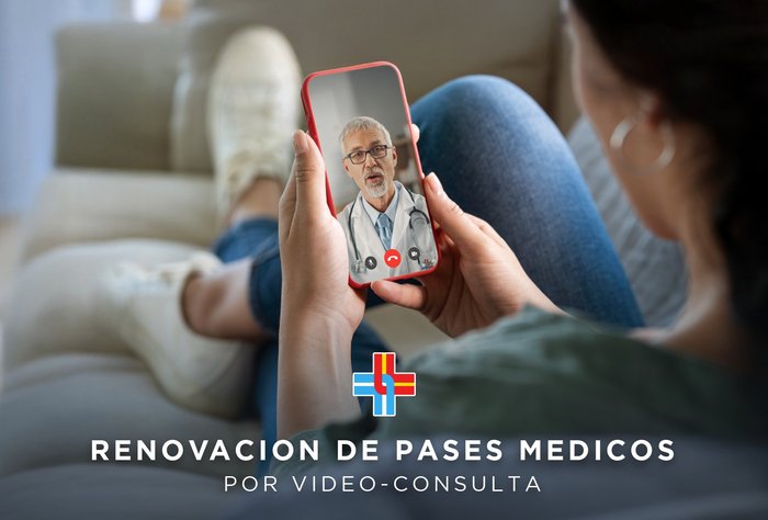 Solicitud de renovación de pases médicos por videoconsulta