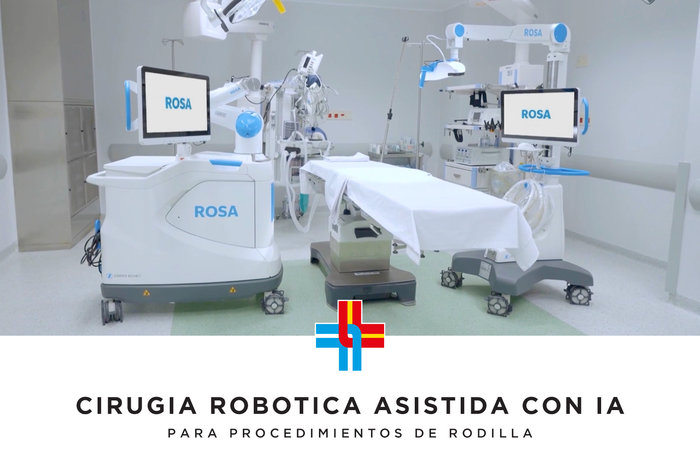 Cirugía robótica asistida con Inteligencia Artificial para procedimientos de rodilla